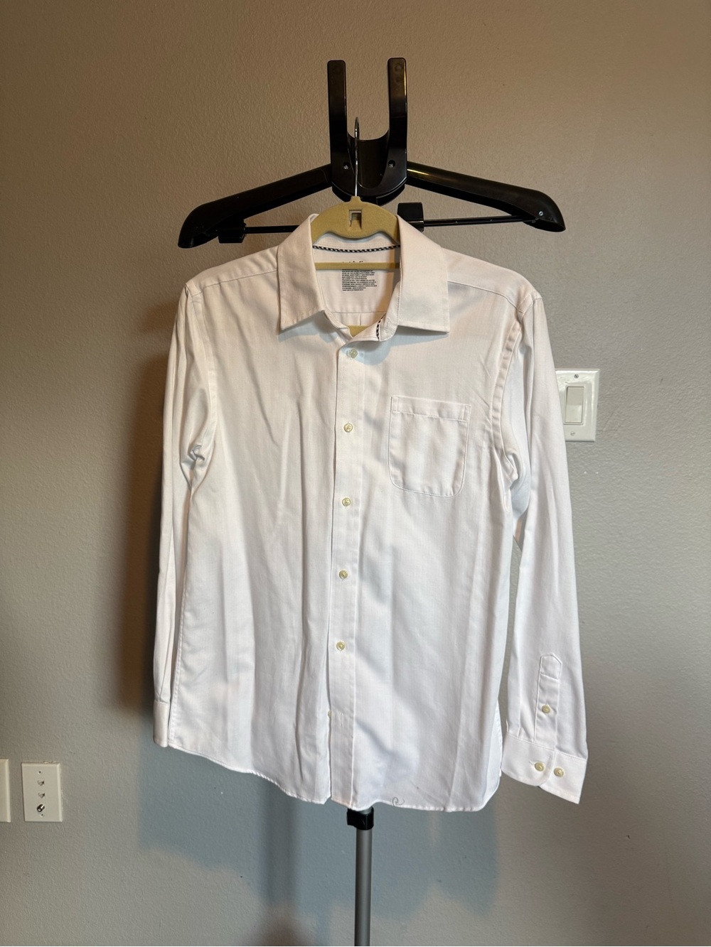 Boy’s White Button-Down Dress Shirt
